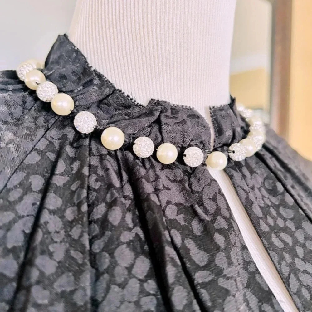 Kate Spade New York Faux Pearl Trimmed Top Women’s XS - Picture 4 of 7